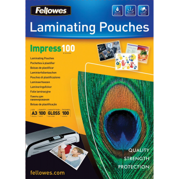 Fellowes lamineerhoes ft A3, 200 micron (2 x 100 micron), pak van 100 stuks