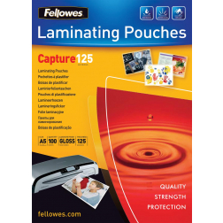 Fellowes lamineerhoes Capture125 ft A5, 250 micron (2 x 125 micron), pak van 100 stuks